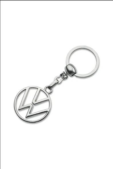 Volkswagen Yeni Logo Metal Otomobil Anahtarlığı - Krom Kaplamalı A KALİTE 1 ADET ürün görseli 1