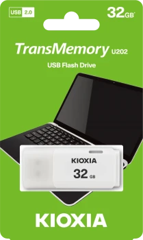 32GB USB2.0 KIOXIA BEYAZ USB BELLEK LU202W032GG4 ürün görseli 1