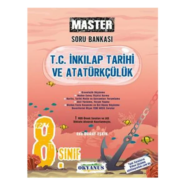 Okyanus Yayınları 8.Sınıf Master İnkılap Soru Bankası 2024/25 Dönemi ürün görseli 1