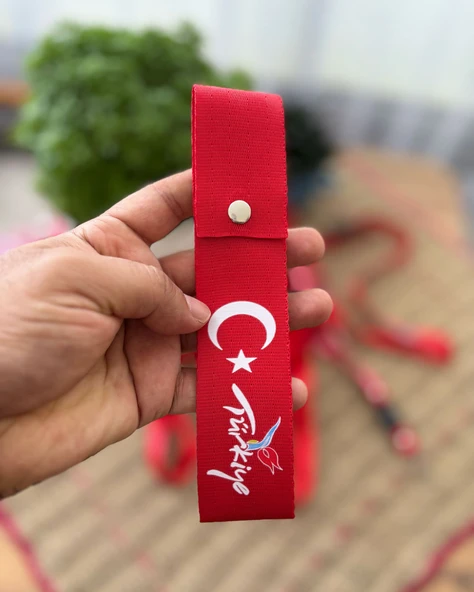 Türkiye Baskılı, Kırmızı Renk Yüksek Kalite Tampon & Çeki ipi ürün görseli 1