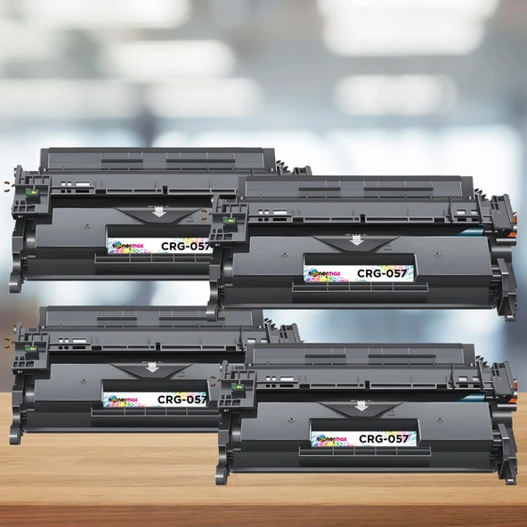 Canon CRG-057 Muadil Toner 4'lü Set Çipli / LBP223 / LBP226 / LBP228X / MF443 / MF445 / MF446 / MF449 / MF453 / MF455 ürün görseli 1