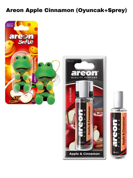 Areon Apple Cinnamon (Oyuncak+Sprey) ürün görseli 1
