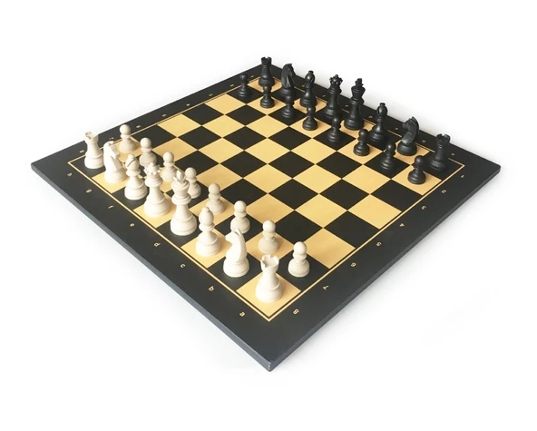 Star Polyester Kaplama Satranç Takımı Siyah 54X54 cm ürün görseli 1