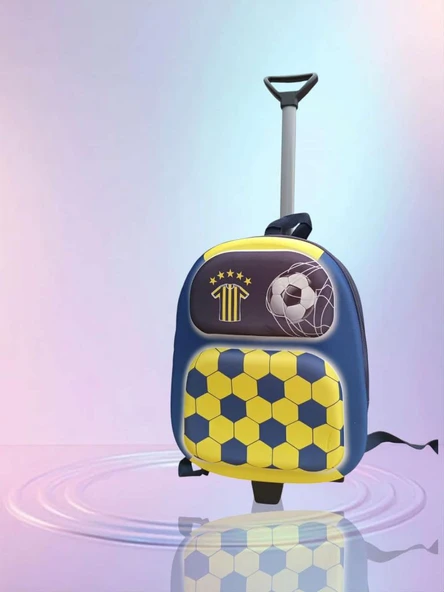 ÜÇ BOYUT FENERBAHÇE ÇEKÇEKLİ ANAOKUL KREŞ SIRT ÇANTA VALİZ ÇOCUK ÇANTASI (ÖLÇÜLERE BAKINIZ) ürün görseli 1