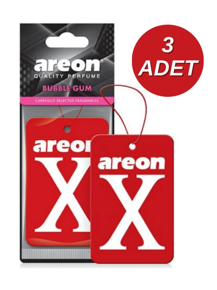 Areon X Bubble Gum 3'lü Oto Araç Kokusu ürün görseli 1