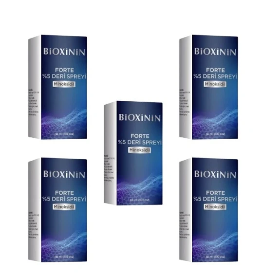 Bioxinin Forte Minoksidil %5 Deri Spreyi 60 ml 5 Adet ürün görseli 1