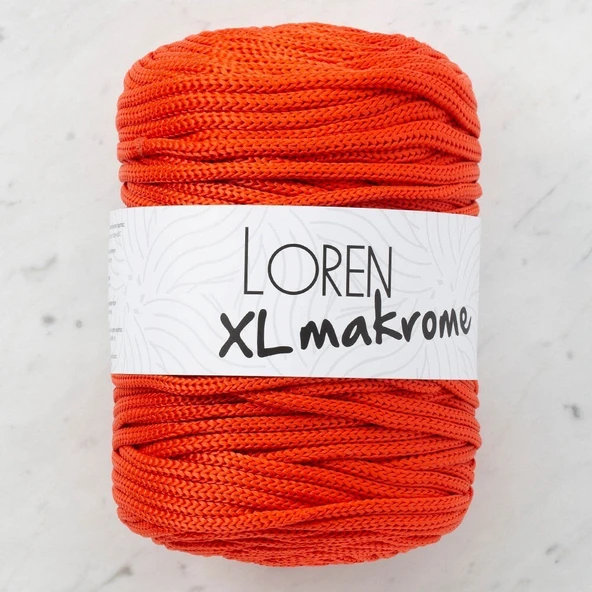 Loren XL Makrome Turuncu El Örgü İpi - R045 - 33711 ürün görseli 1
