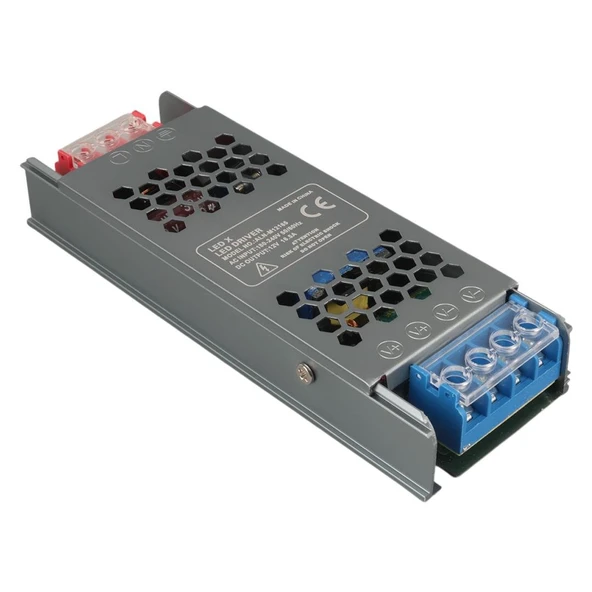 Ledx ALN-M12165 12 Volt 16.5 Amper 72X24x12mmultra Slim Metal Kasa Adaptör ürün görseli 1