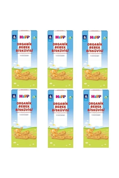 Hipp Organik Bebek Bisküvisi 180 Gr-6 Adet ürün görseli 1