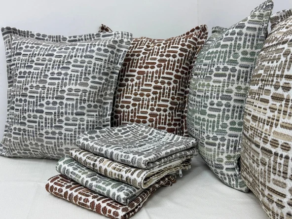 NİVEMESHOME ELYAF DOLGULU KIRLENT 45X45 LİSA 01 KİREMİT ürün görseli 1