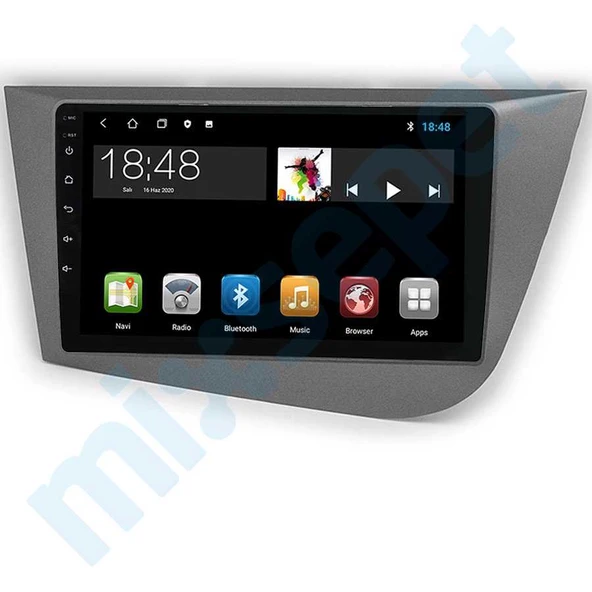 Maygo Maygo MYG-464 Serisi Seat Leon 2016-2010 Model Uyumlu 4GB Ram 64GB Hafıza 4+64 Carplay Android Auto Destekli Multimedya Navigasyonlu Teyp ürün görseli 1