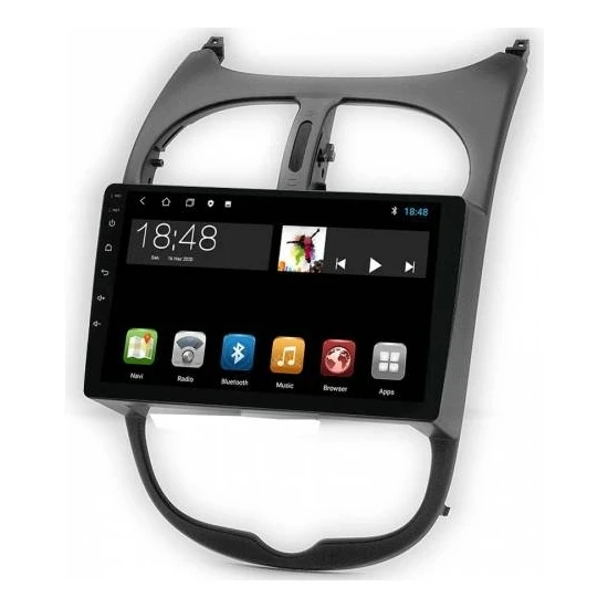 Maygo Maygo MYG-464 Serisi Peugeout 206 2007-2014 Model Uyumlu 4GB Ram 64GB Hafıza Carplay Android Auto Destekli Multimedya Oem Navigasyonlu Teyp ürün görseli 1