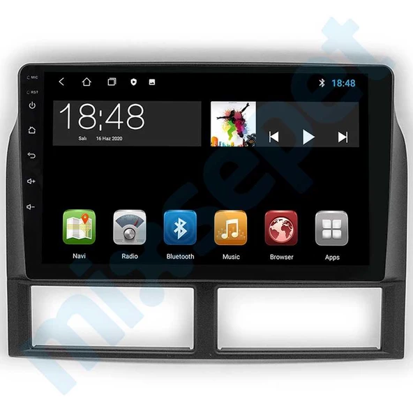 Maygo Maygo MYG-464 Serisi Jeep Grand Cherokee 1998-2004 Model Uyumlu 4GB Ram 64GB Hafıza 4+64 Carplay Android Auto Destekli Multimedya Navigasyonlu Teyp ürün görseli 1