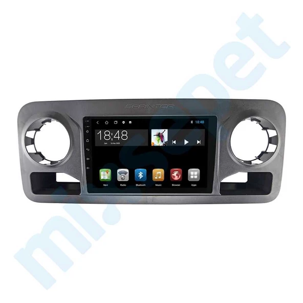 Maygo Maygo MYG-8128 Serisi Mercedes Sprinter 2019-2024 Model Uyumlu 8GB Ram 128GB Hafıza 8+128 Carplay Android Auto Destekli Multimedya Navigasyonlu Teyp ürün görseli 1
