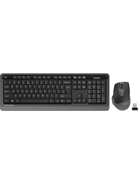 A4 Tech Fg1035 2.4G Gri Q Fn-Mm Klv+Optik Mouse Set ürün görseli 1