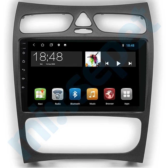 Maygo Maygo MYG-464 Serisi Mercedes CLK Serisi (W209) 2003-2005 Model Uyumlu 4GB Ram 64GB Hafıza 4+64 Carplay Android Auto Destekli Multimedya Navigasyonlu Teyp ürün görseli 1