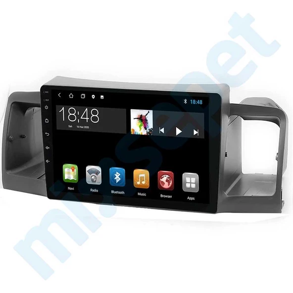 Maygo Maygo MYG-8128 Serisi Toyota Corolla 2002-2006 Model Uyumlu 8GB Ram 128GB Hafıza 8+128 Carplay Android Auto Destekli Multimedya Navigasyonlu Teyp ürün görseli 1