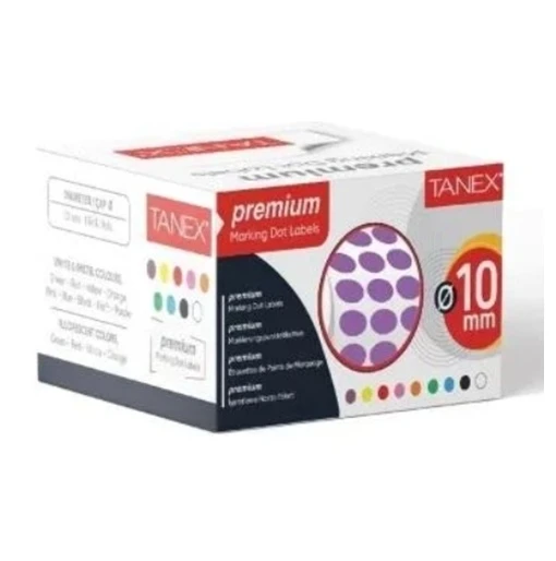 Tanex Nokta Etiket 10Mm 1cm 5000Li Mor ürün görseli 1
