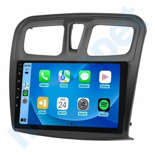 MAYGO Renault Clio Symbol  8 GB Ram 128 GB Hafıza 9 İnç Android Auto ve CarPlay Multimedya Sistemi ürün görseli 1