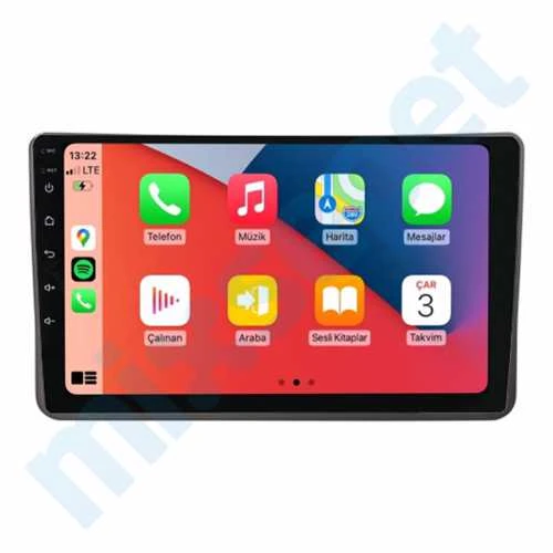 MAYGO Fiat Panda 2004-2011 4 GB Ram 64 GB Hafıza 9 İnç Android Auto ve CarPlay Multimedya Sistemi ürün görseli 1