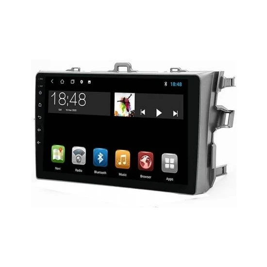Maygo Maygo MYG-8128 Serisi Toyota Corolla 2007-2013 Model Uyumlu 8GB Ram 128GB Hafıza Carplay Android Auto Destekli Multimedya Oem Navigasyonlu Teyp ürün görseli 1