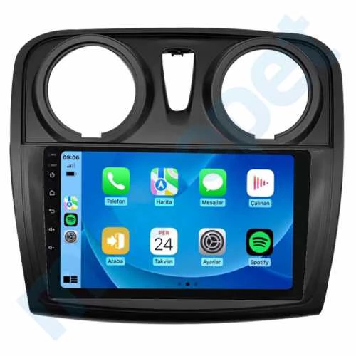 MAYGO Dacia Sandero Stepway 2015-2018 8 GB Ram 128 GB Hafıza 9 İnç Android Auto ve CarPlay Multimedya Sistemi ürün görseli 1
