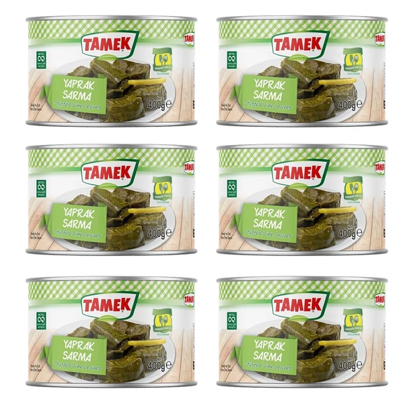 Tamek Yaprak Sarma 400 gr x 6 Adet ürün görseli 1