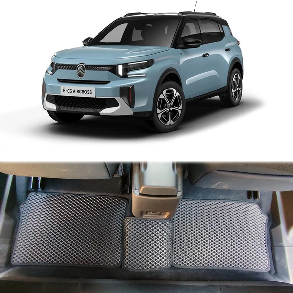 Bod Citroen C3 Aircross Elektrikli 3D Havuzlu Paspas 2025-Sonrası eC3 ürün görseli 1