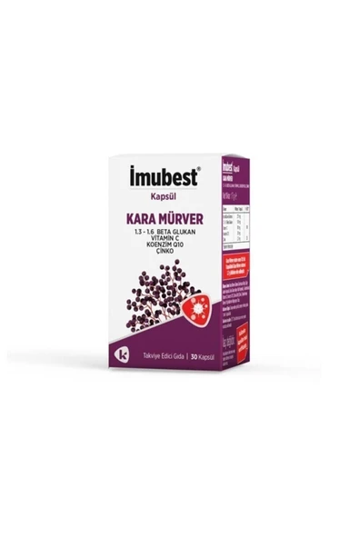İmubest 30 Kapsul ( Kara Mürver Ekstresi ) ürün görseli 1