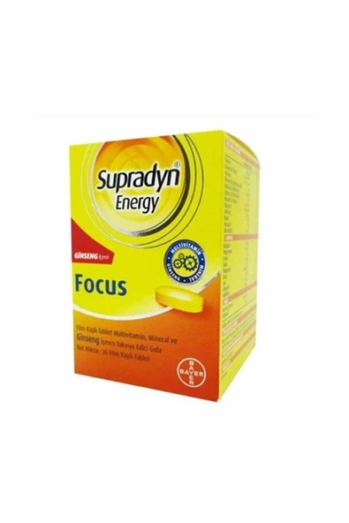 Bayer Supradyn Energy Focus 30 Tablet ürün görseli 1