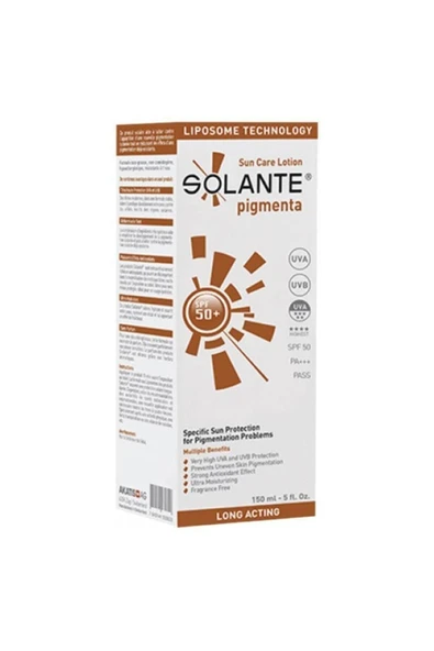 Solante Pigmenta Spf50 Güneş Koruyucu Losyon 150ml ürün görseli 1