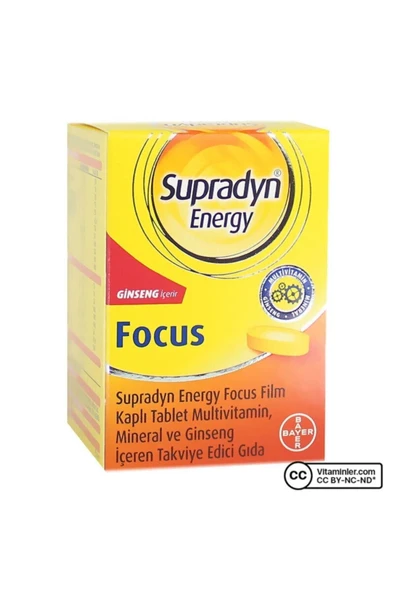 Supradyn Energy Focus 30 Tablet ürün görseli 1