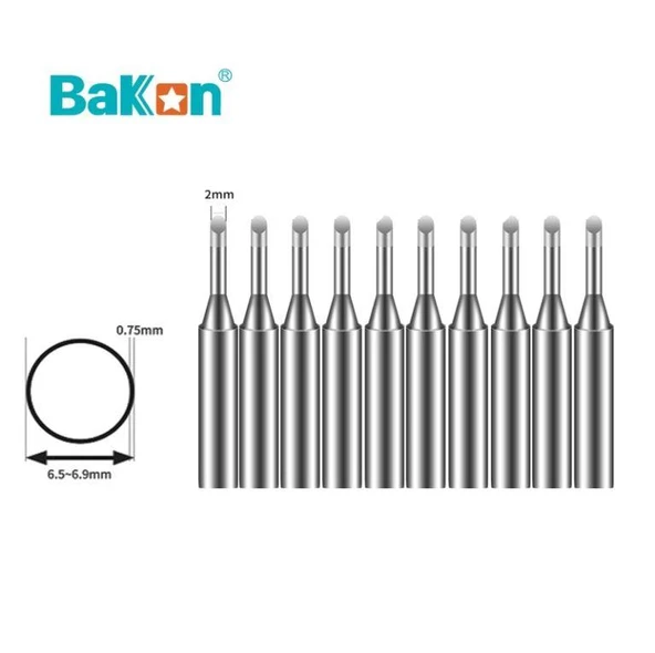 Bakon 600-2C KesikYedek Havya Ucu ( 2mm ) ( BK90-60-863-881 Modelleriyle uyumlu) (1 Adet Fiyatıdır) ürün görseli 1