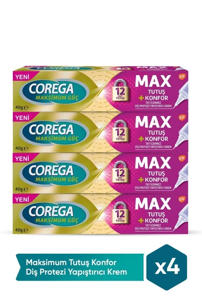 Corega Yastık Konforlu Diş Protezi Yapıştırıcı Krem x 4 Adet ürün görseli 1