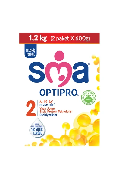 SMA Optipro 2 Devam Sütü 1200 gr 3 Adet - Resim 2