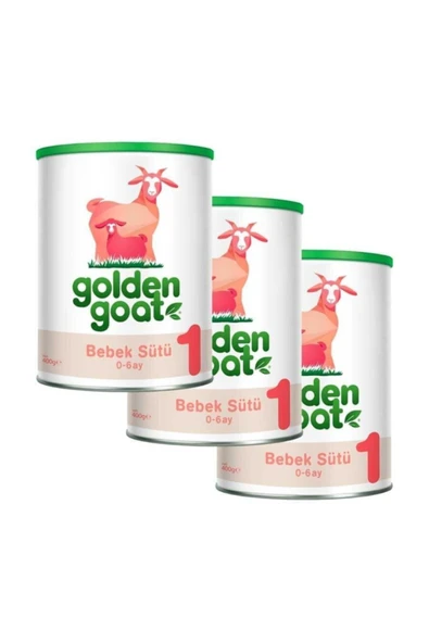 Golden Goat 1 Keçi Bebek Sütü 400 gr (3lü Avantaj Paketi) ürün görseli 1