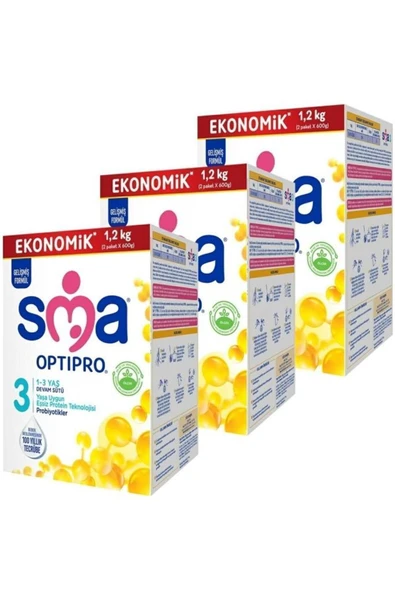 SMA Optipro 3 Probiyotik Devam Sütü 1200 gr 3 Adet ürün görseli 1