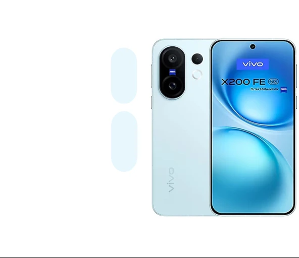 Vivo X200 FE Esnek Nano Kamera Lens Koruyucu (2 Adet) ürün görseli 1