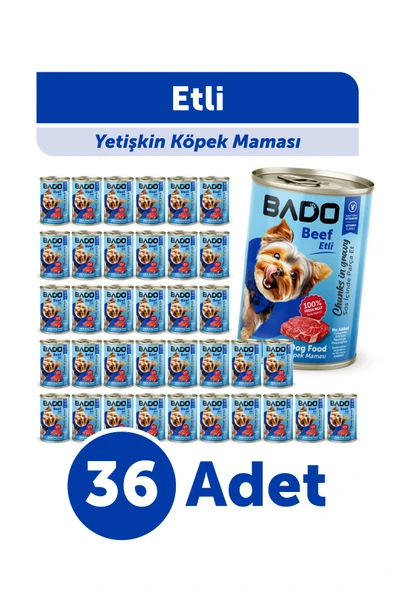 Bado Yetişkin Yaş Köpek Maması Etli 400Gr 36'lı ürün görseli 1
