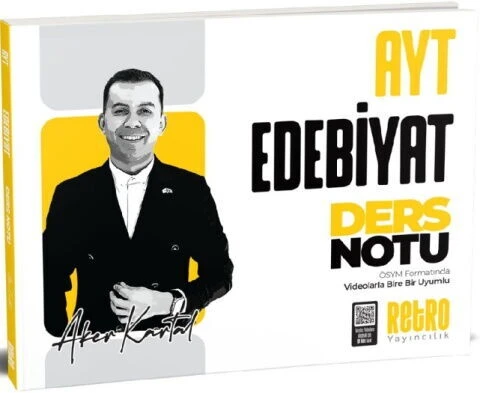 Retro Yayıncılık Aker Kartal AYT Edebiyat Ders Notu ürün görseli 1
