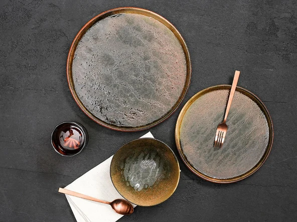 Porland Stoneware Genesis 3 Parça Tek Kişilik Yemek Takımı 04SWA000237 ürün görseli 1