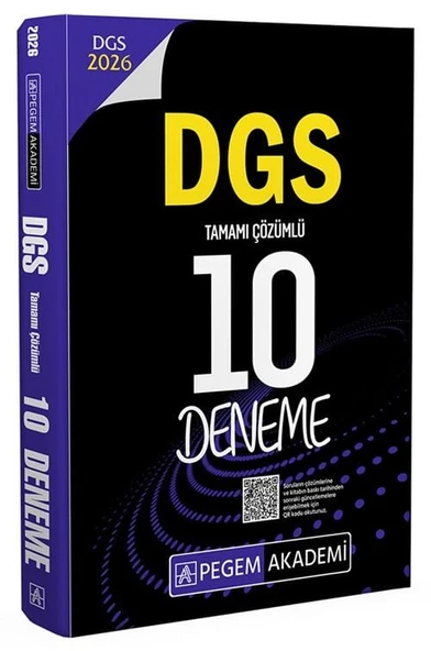 Pegem 2026 DGS 10 Deneme Çözümlü Pegem Akademi Yayınları ürün görseli 1