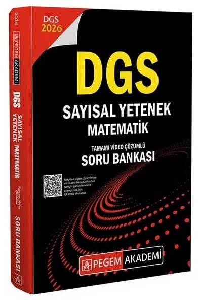 Pegem 2026 DGS Sayısal Yetenek Matematik Soru Bankası Çözümlü Pegem Akademi Yayınları ürün görseli 1