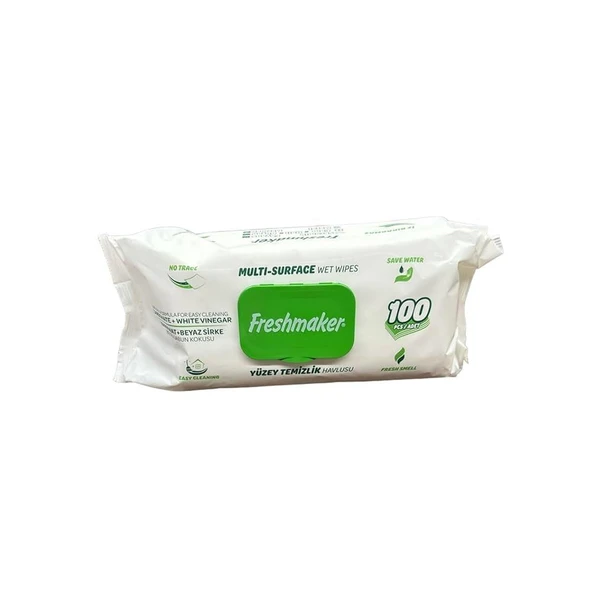 Freshmaker Karbonat ve Beyaz Sirke Katkılı Yüzey Temizlik Islak Havlusu - 100'lü Paket ürün görseli 1