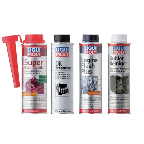 Liqui Moly Dizel Motor Bakım Kiti,Enjektör,Motor ve Radyatör Temizleme ve Yağ Bakım Seti 4'lü ürün görseli 1