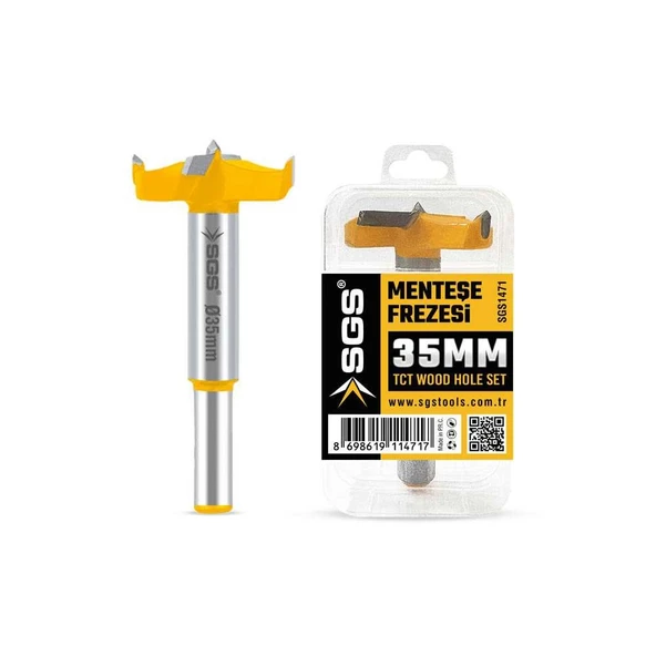SGS AHŞAP MENTEŞE FREZESİ 35 MM SGS1471 ürün görseli 1