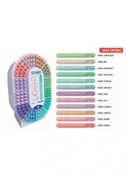 GIPTA LOOP PASTEL FOSFORLU MARKÖR SOMON ürün görseli 1