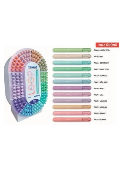 GIPTA LOOP PASTEL FOSFORLU MARKÖR BEJ ürün görseli 1
