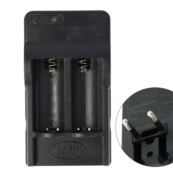 PowerMaster PMR-W018 4.2 Volt 650 mAh 16340 Pil Şarj Cihazı ürün görseli 1