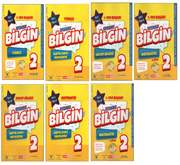 Kırmızı Beyaz 2. Sınıf Efsane Bilgin(7 Kitap) ürün görseli 1